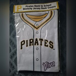 NEW RARE PITTSBURGH SGA PIRATES BACK-TO-SCHOOL STRETCHY JERSEY BOOK COVERS 2pcs